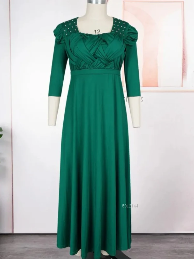 

African Dresses For Women Elegant Wedding Muslim Fashion Abayas Dashiki Robe Kaftan Long Maxi Dress Turkish Africa 2025 New