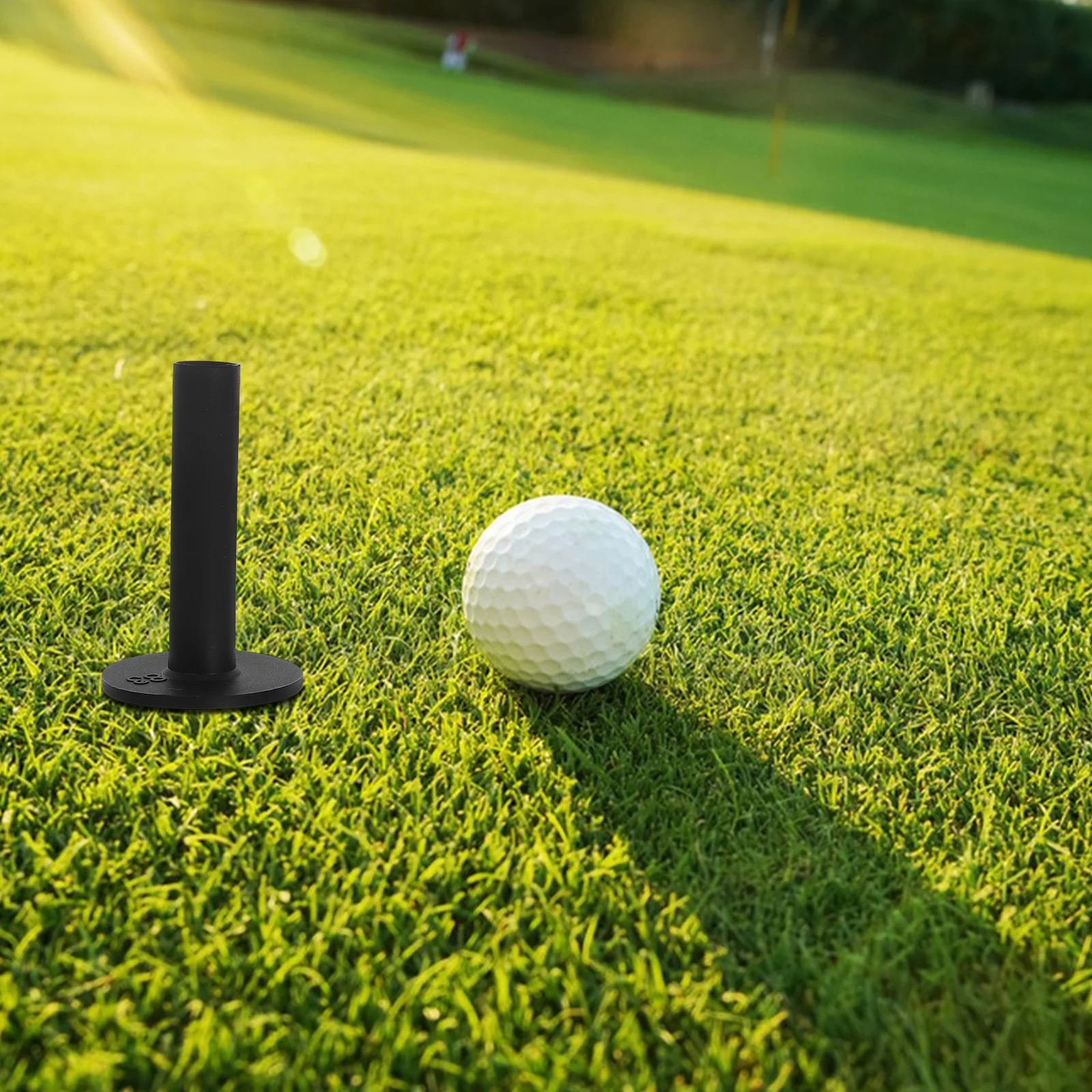 

8Pcs Golf Practice Tees Silicone Stable Durable Golf Ball Holders for Driving Range Indoor Simulator Training Accessories Black