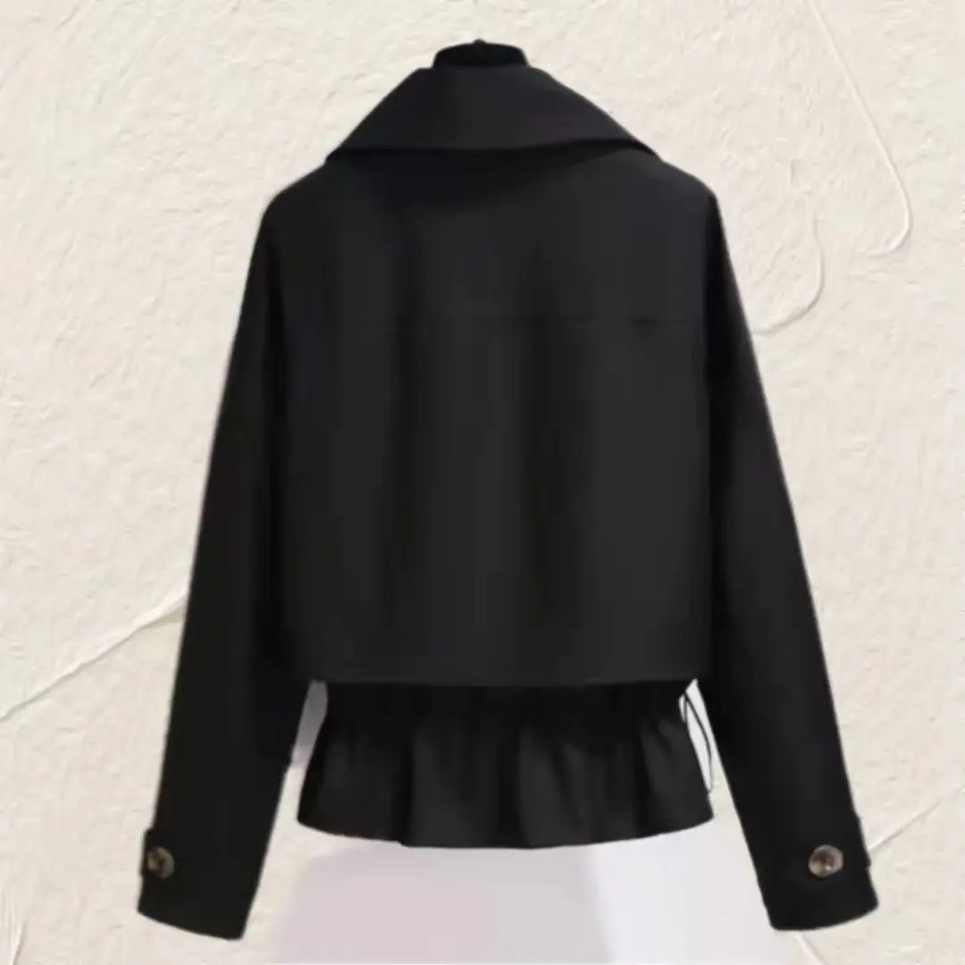 Spring and Autumn Coats for Women Versatile Spring and Autumn Styl Loose Workwear Casual High-end Women Short Windbreakers