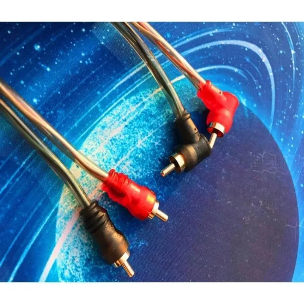 

Modification Car Pure Copper Audio Cable Subwoofer Amplifier Audio System 2 RCA To 2 RCA Wire Automotive Signal Cable 1/2/3/5m