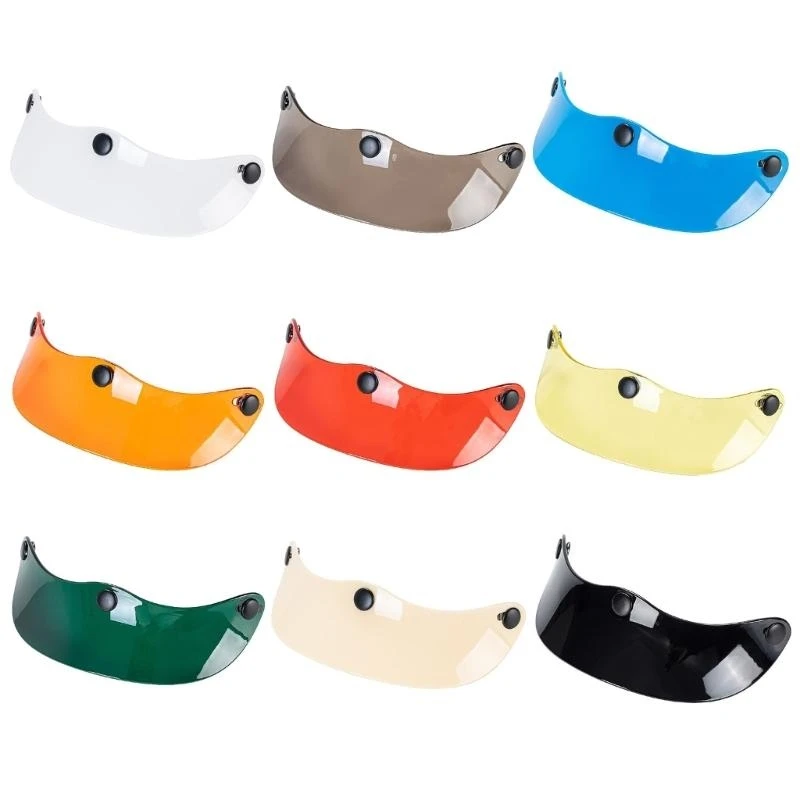 

0XXD Vintage 3 Helmets Visors Sun Shield for Sun Motorbike Gear