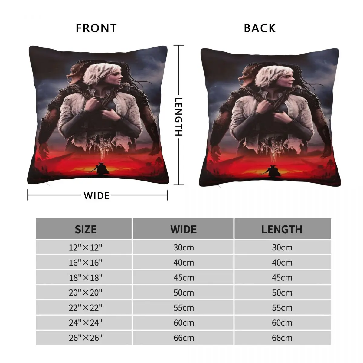 غطاء وسادة مزخرف المفترس: غطاء وسادة سرير Badlands Merch مربع متعدد المقاسات دروبشيبينغ