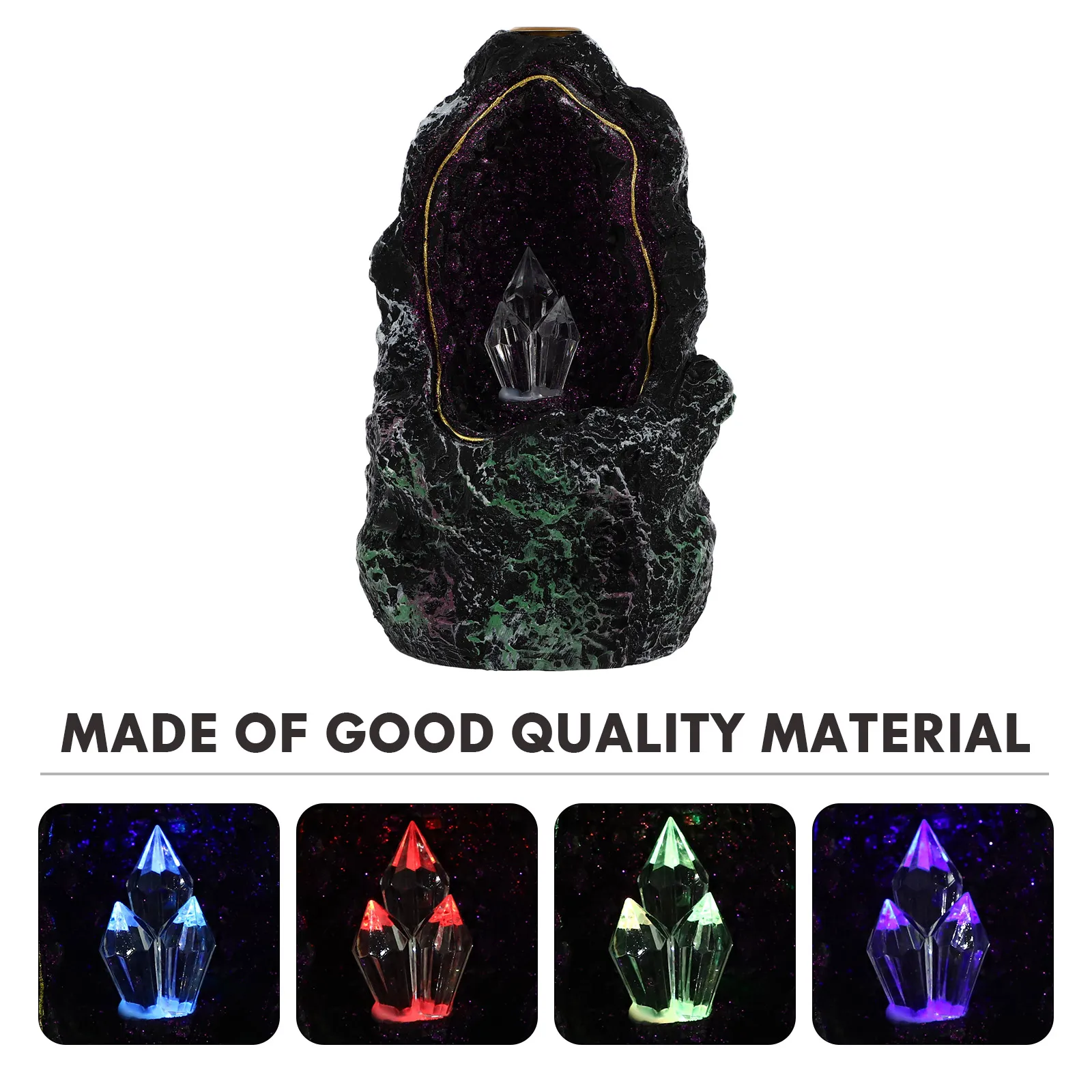 

Resin Incense Burner Night Light Craft Censer Aromatherapy Holder Decor Stove