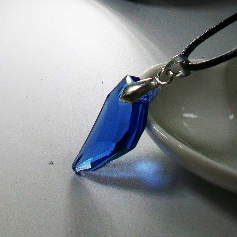 Classic Tv Series H2o Necklace Fashion Resin Moonstone Pendant Just Add Water Blue Stone Mako Mermaid Jewelry Film Gift