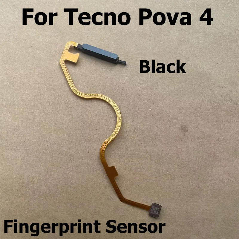 New For Tecno Pova 4 Pro Fingerprint Sensor Touch ID Scanner Connector Home Button Menu Flex Cable