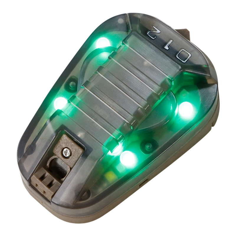 Sport Helm Licht Strobe Outdoor Wandern Jagd Überleben Sicherheit Signal Flash LAMPE Wasserdichte Taktische Helm Marienkäfer Licht