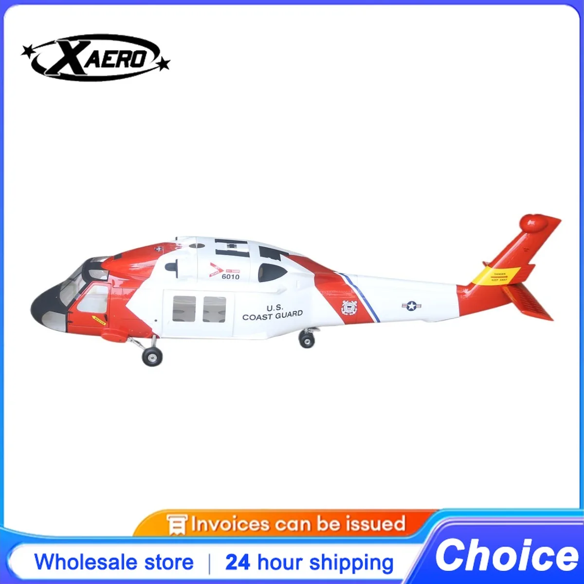 

ROBAN 600 Size HH-60 Coast Guard Scale Helicopter Fuselage Fiberglass Body Shell for 600 Size Helicopters