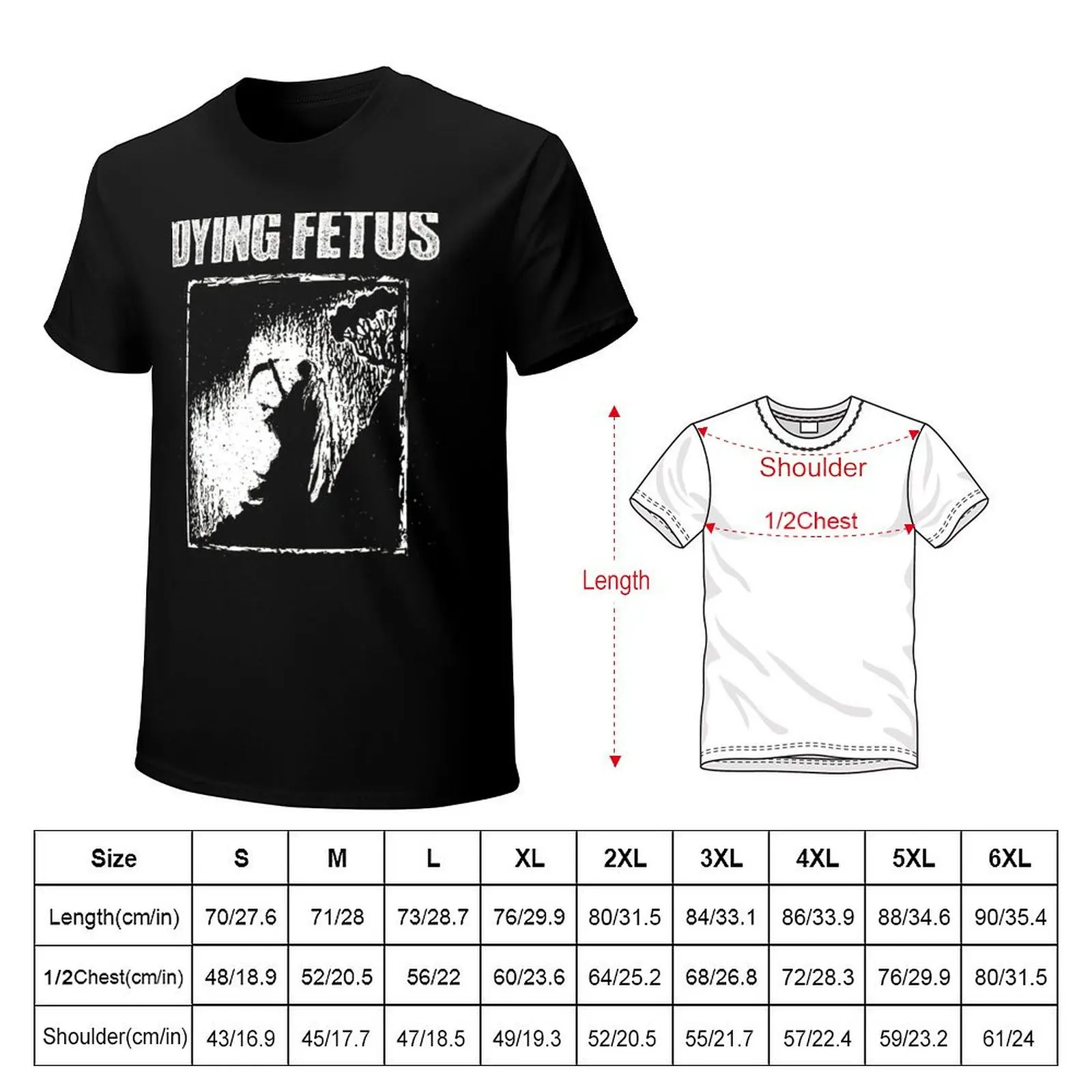Dying Fetus Reaper T-Shirt Gym Exercise Short Sleeve T-Shirt
