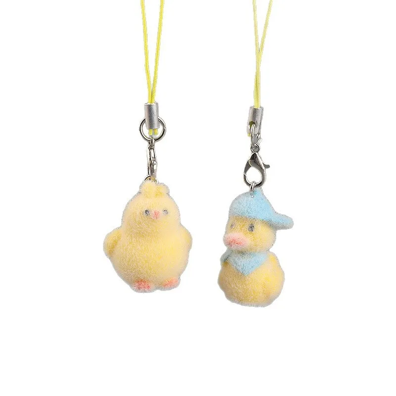 Chick Duckling Keychain Sweet Cartoon Keychain Student Accessories Three-Dimensional Mobile Phone Chain For Decoration Keys