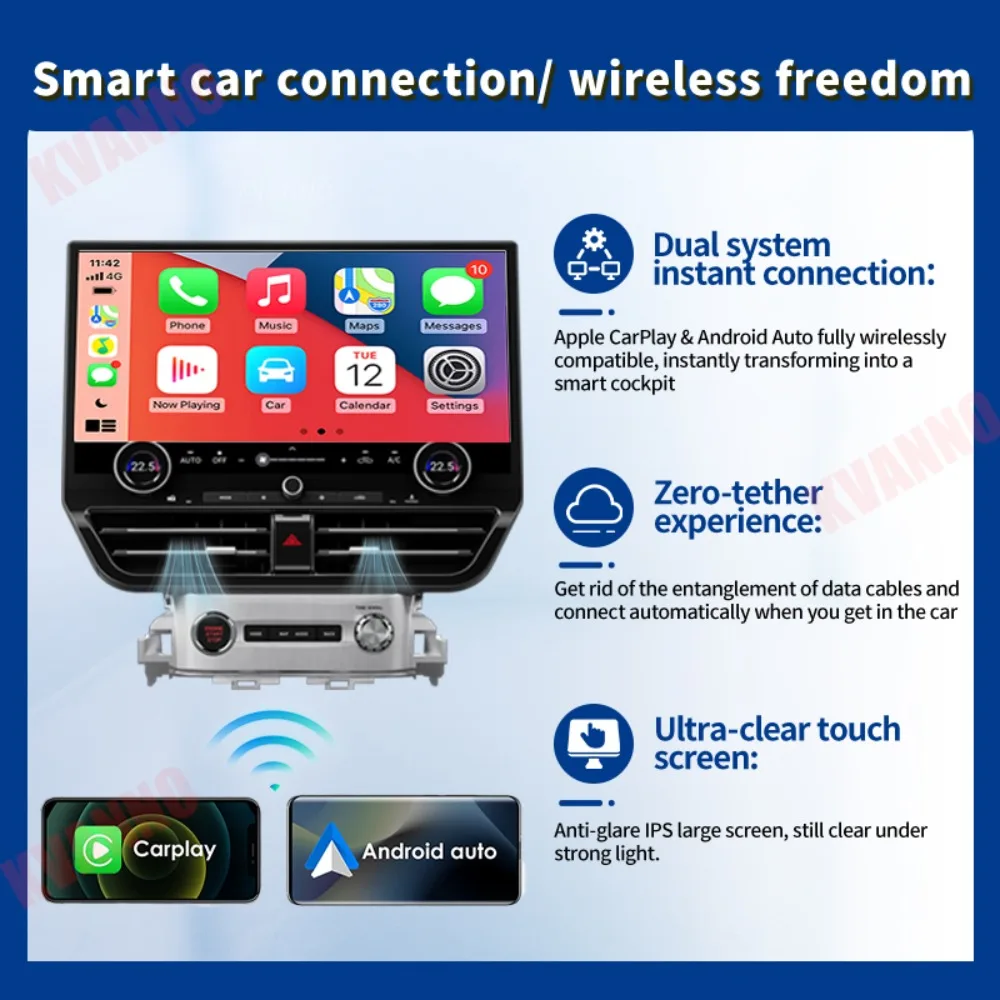 19.8 inch large screen For Toyota Land Cruiser LC200 LC300 2016-2021 1920*1080 QLED Android 13 Wireless Carplay Car Radio GPS 4G