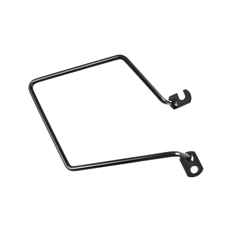 Matte Black Motorcycle Side Saddle Bag Left Right Side Trunk Bag Support Bracket Holder for Kawasaki W800 W650 W400