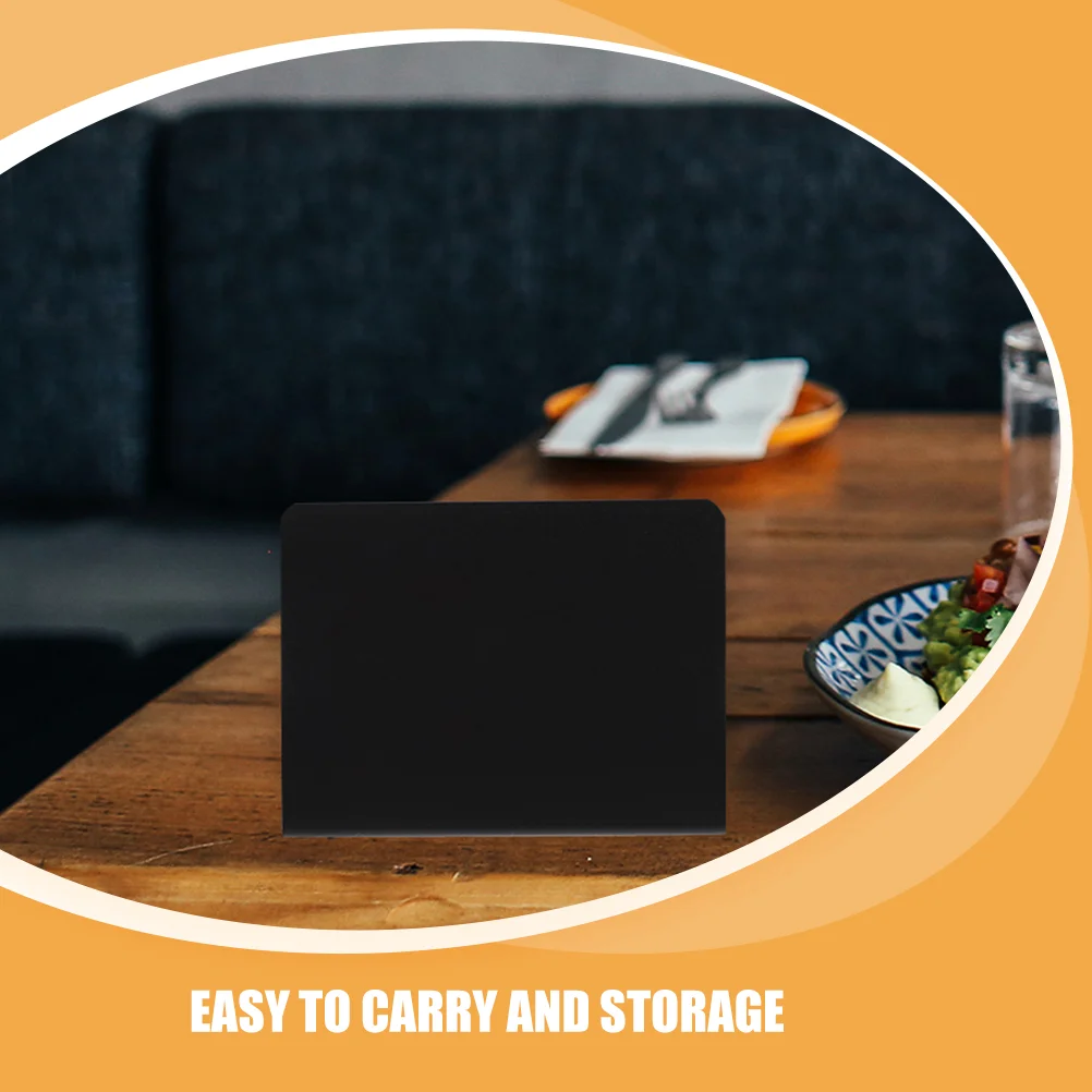 12pcs Handwritten Menu Table Sign Sturdy PVC Chalkboard Reusable Wipe Clean Wedding Cafe Buffet Food Signs Mini