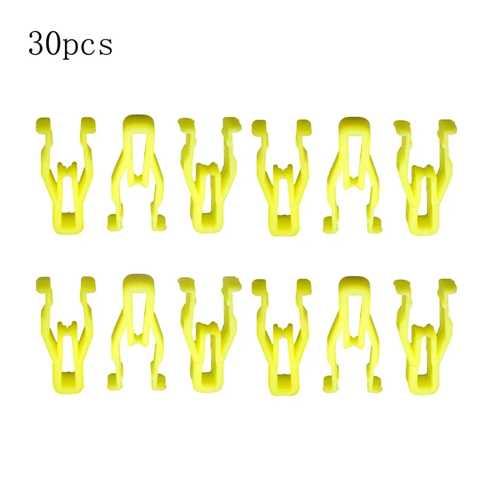 30Pcs Car CD DVD Panel Clip Plastic Nylon Switch Bezel Clip For Toyota For 4Runner For Lexus 90467-10203 Car Navigation Buckcle