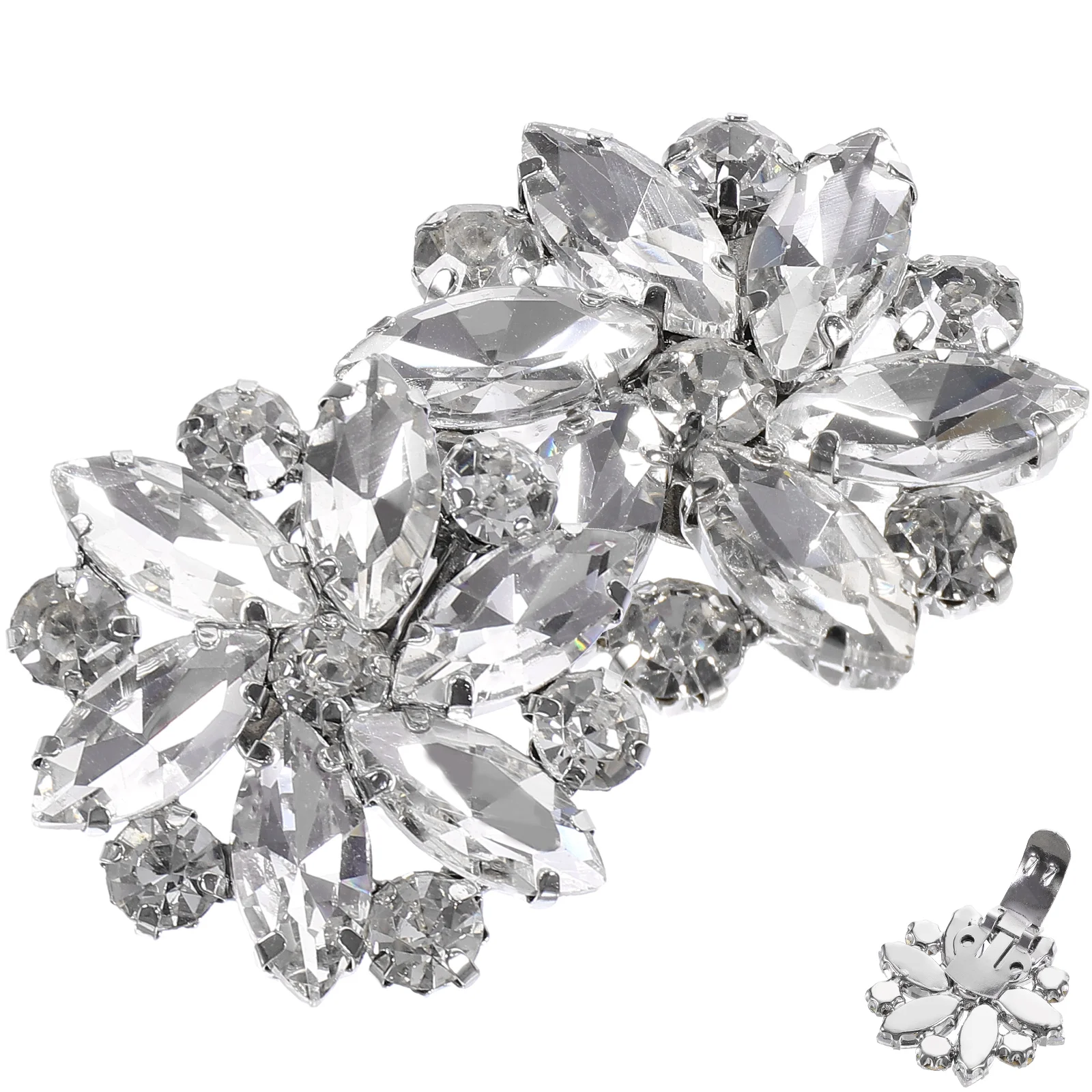 

Crystal Clips Accessories Wedding Decor Sparkly Women Charm Flower Buckle Decorations Women Shoe Clips Charms Crystal Flower