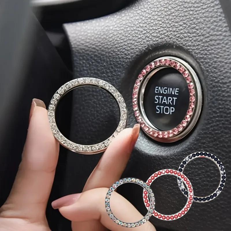 Car One-Button Start Decorative Ring, Interior Decoration for Cars