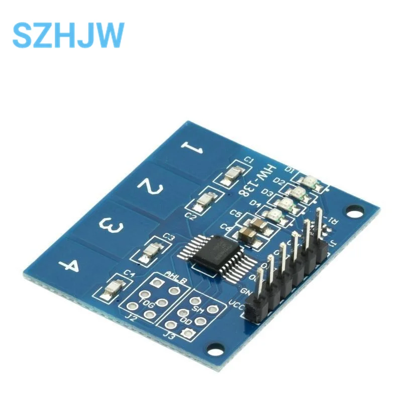 4Channel Digital Touch Sensor Capacitive Switch Module Button For Arduino TTP224