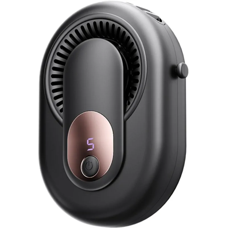 [NEW!A38F】 USB Rechargeable Portable Waist Fan, Low Noise,Multi-Speed Design Featuring Neck Strap Ideal For Outdoor Work