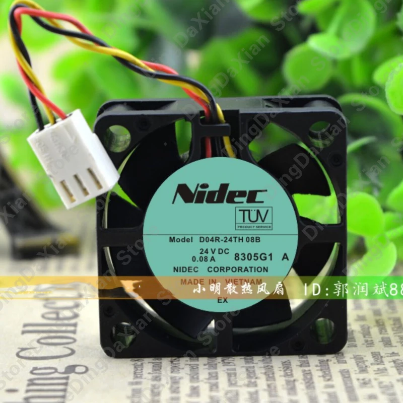 For Nidec D04R-24TH08B |   24V 0.08A |   4CM |   Micro Industrial Chassis Fan