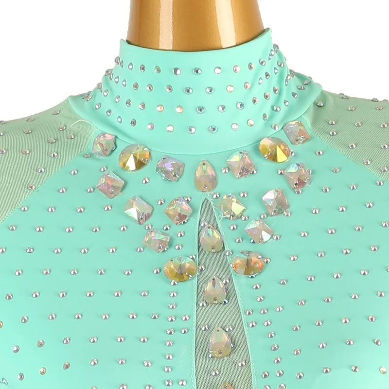 Robe de danse de concours de salle de bal, jupe de danse de valse personnalisée pour femmes âgées, nouveau Design, robes de danse pour exercices de salle de bal