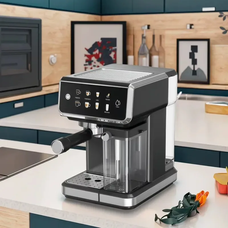 Portable Electric Espresso Machine 20 Bar Pressure for Home and Hotel with Plastic Milk Container Multifunctional Coffee