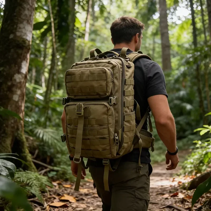 Men Tactical Backpack Waterproof Outdoor Camping Hiking Bag Anti Theft Military Assault Rucksack Travel Daypack for Men