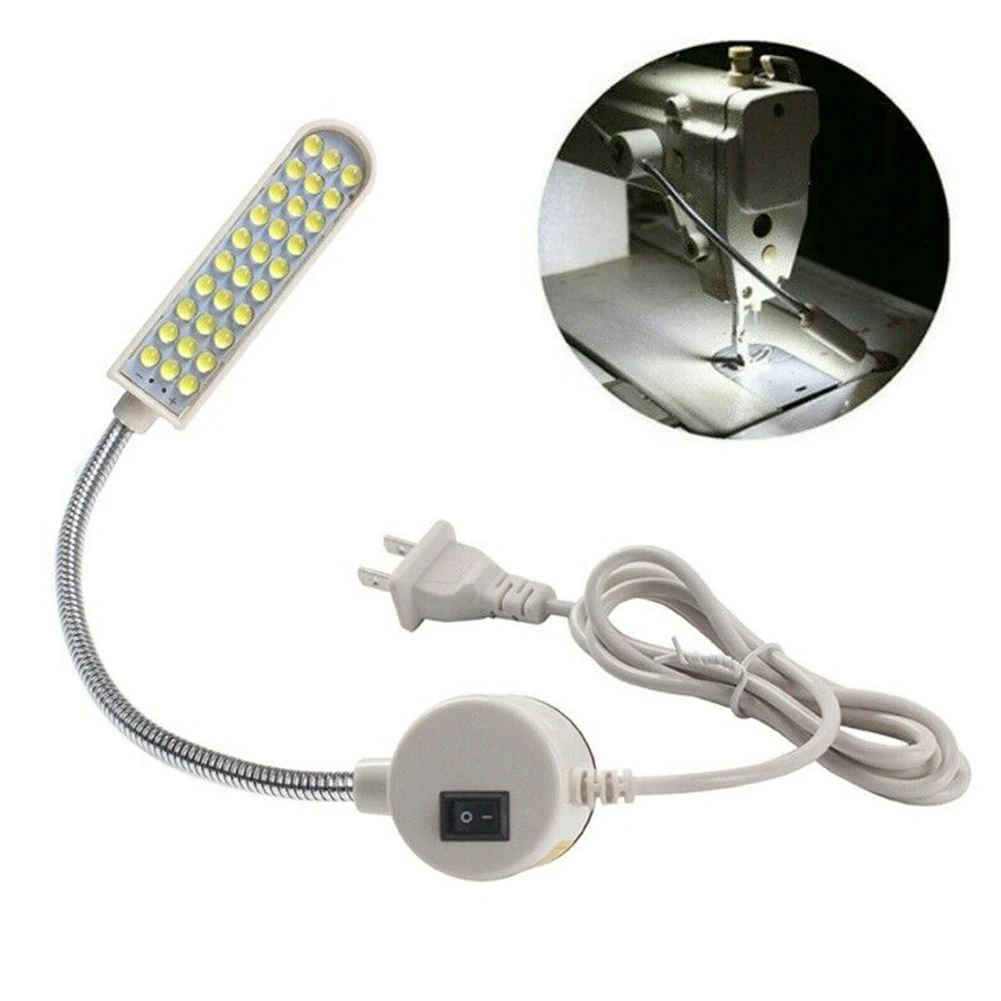 Lámpara de luz Led para máquina de coser, Base magnética superbrillante, 30 cuentas