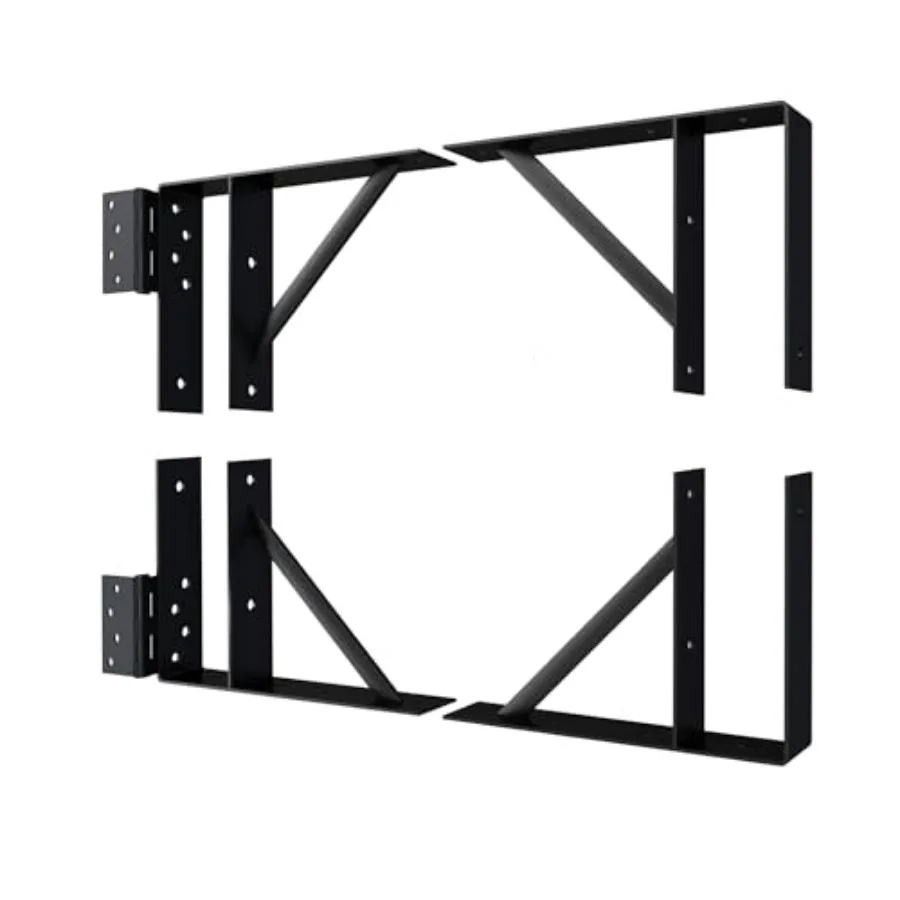

JUBEST Heavy Duty Gate Corner Brace Bracket, Anti Sag Gate Kit Adjustable Gate Hardware for Wooden Fence, Driveway, Corral Gate