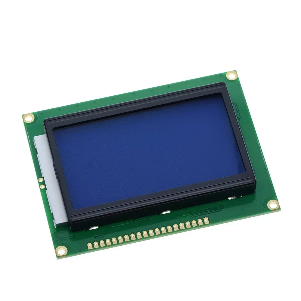 128*64 DOTS LCD module 5V blue screen 12864 LCD with backlight ST7920 Parallel port LCD12864 for arduino