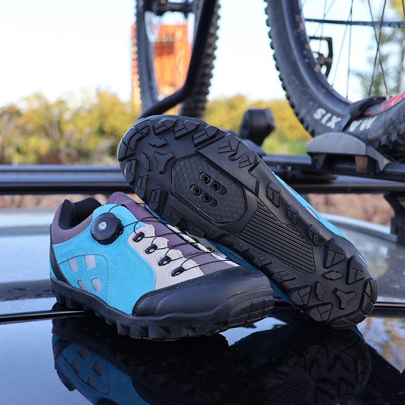 

MTB-199 Pro XC/Trail Cycling Shoes (Tênis Masculino) - Men's Gravel Road Bicycle Sneakers, High Quality Non-Slip Sole MTB Shoes