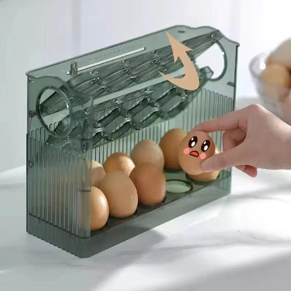 

Автоматический лоток для яиц, эффективное решение для хранения, гигиеничное решение для кухни, 26*10*20 см