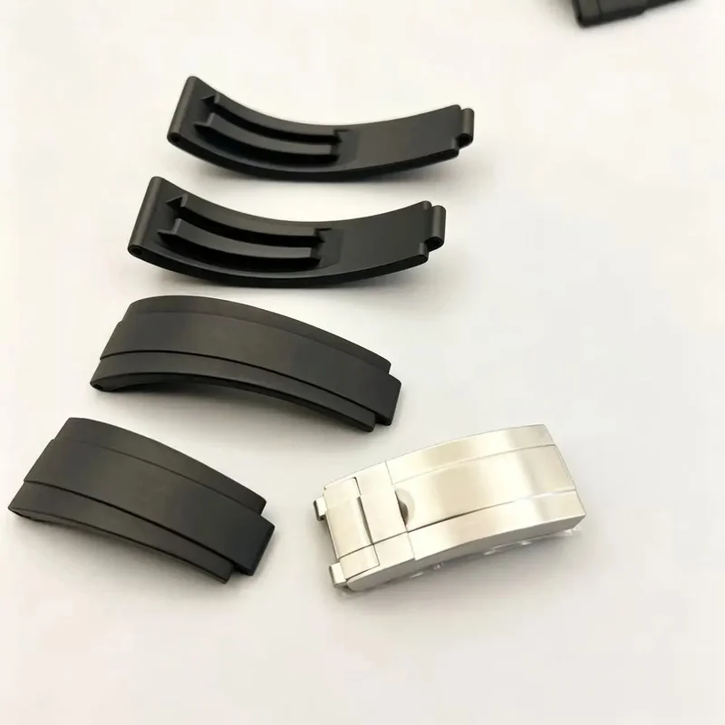 New Quality FKM Fluororubber 20mm Wristband For Rolex Strap For 40mm Submariner Yacht Master GMT Daytona OYSTERFLEX Slider Clasp