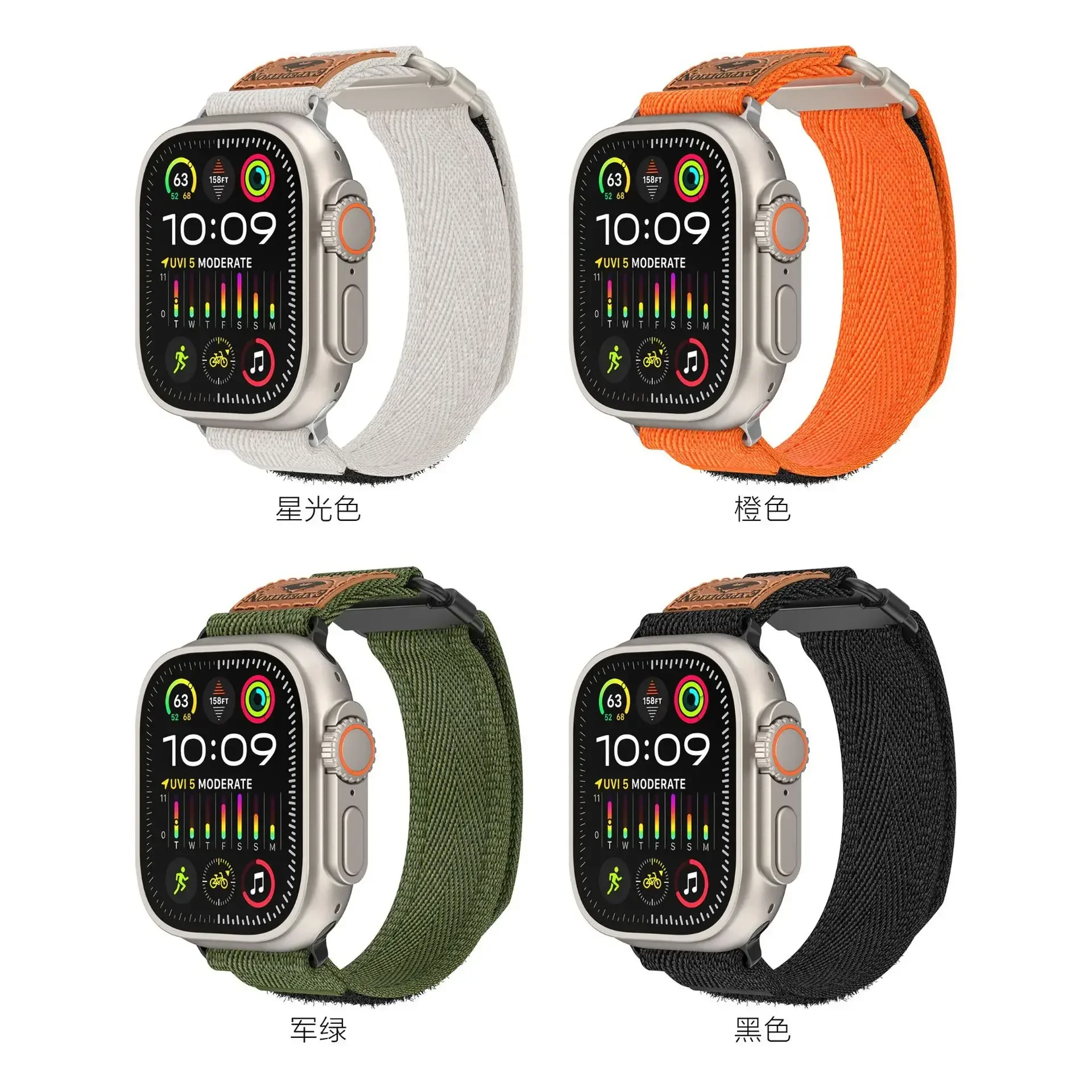 Нейлоновый ремешок-петля для Apple Watch Band Ultra 10 9 8 7 6 5 4 SE Мягкий браслет-браслет Iwatch 49 мм 45 мм 44 мм 42 мм 46 мм 41 мм 40 мм