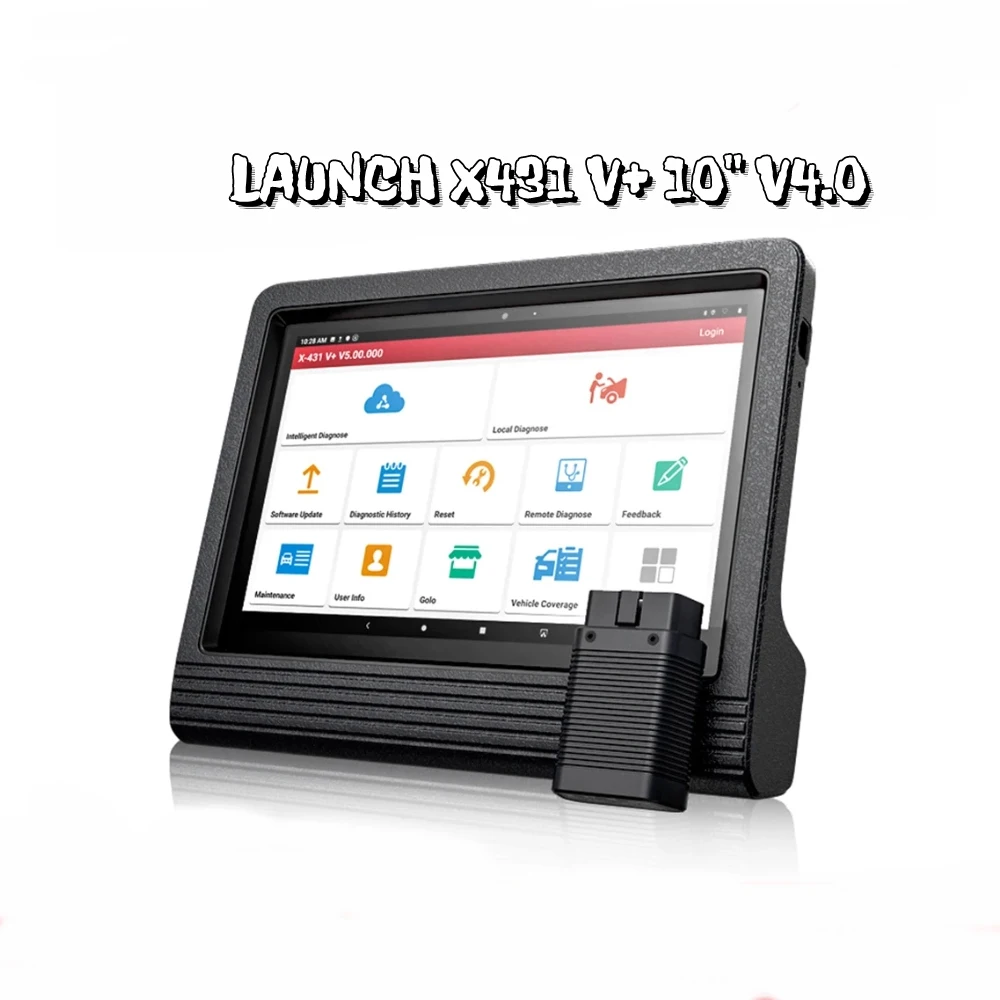 

LAUNCH X431 V+ 10'' V4.0 Wifi BT Full System Scan OBD2 ECU Code Professional Automotive Car Diagnostic Scanner Tools