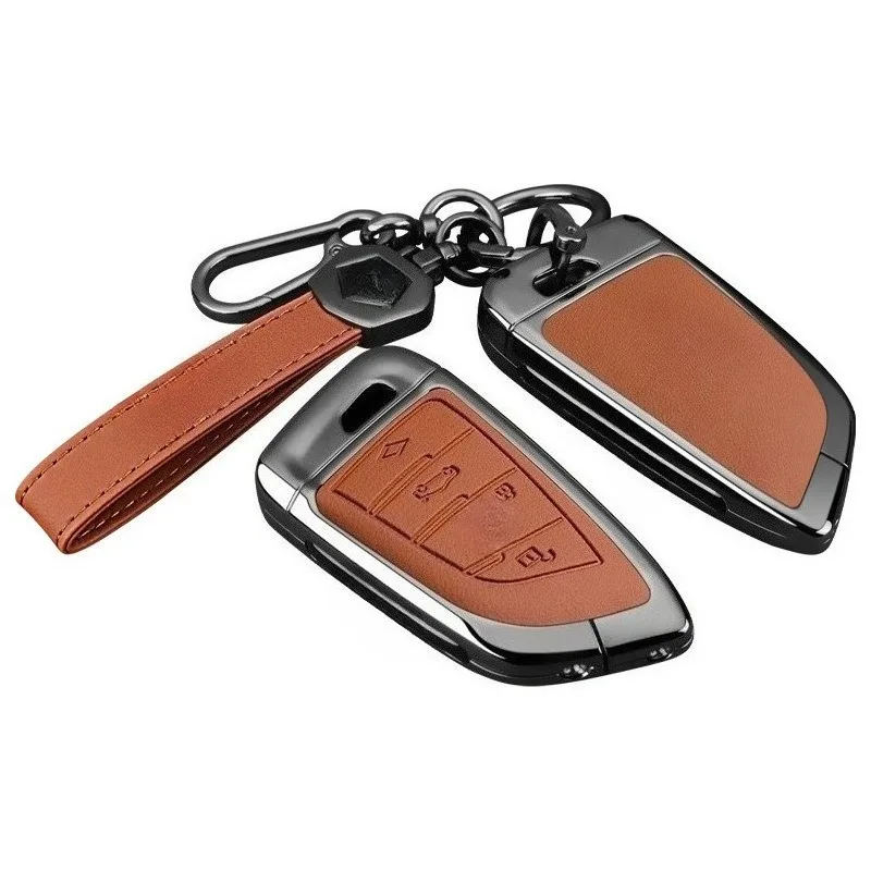 Premium Zinc Alloy Key Cover Case for BMW 3 Series/5 Series/X5/X3 (2025) - Protective Key Fob Shell Keychain