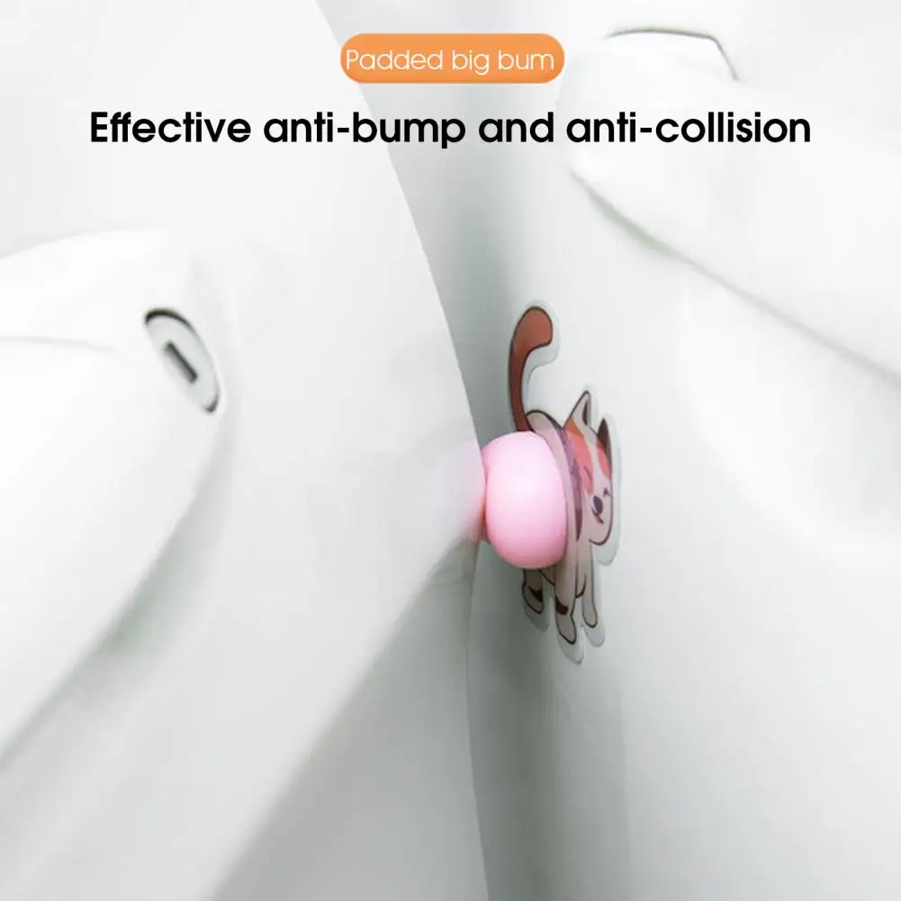 Good Collision Resistance Self-adhesive Home Door 3D Cartoon Bumper Stickers for Car