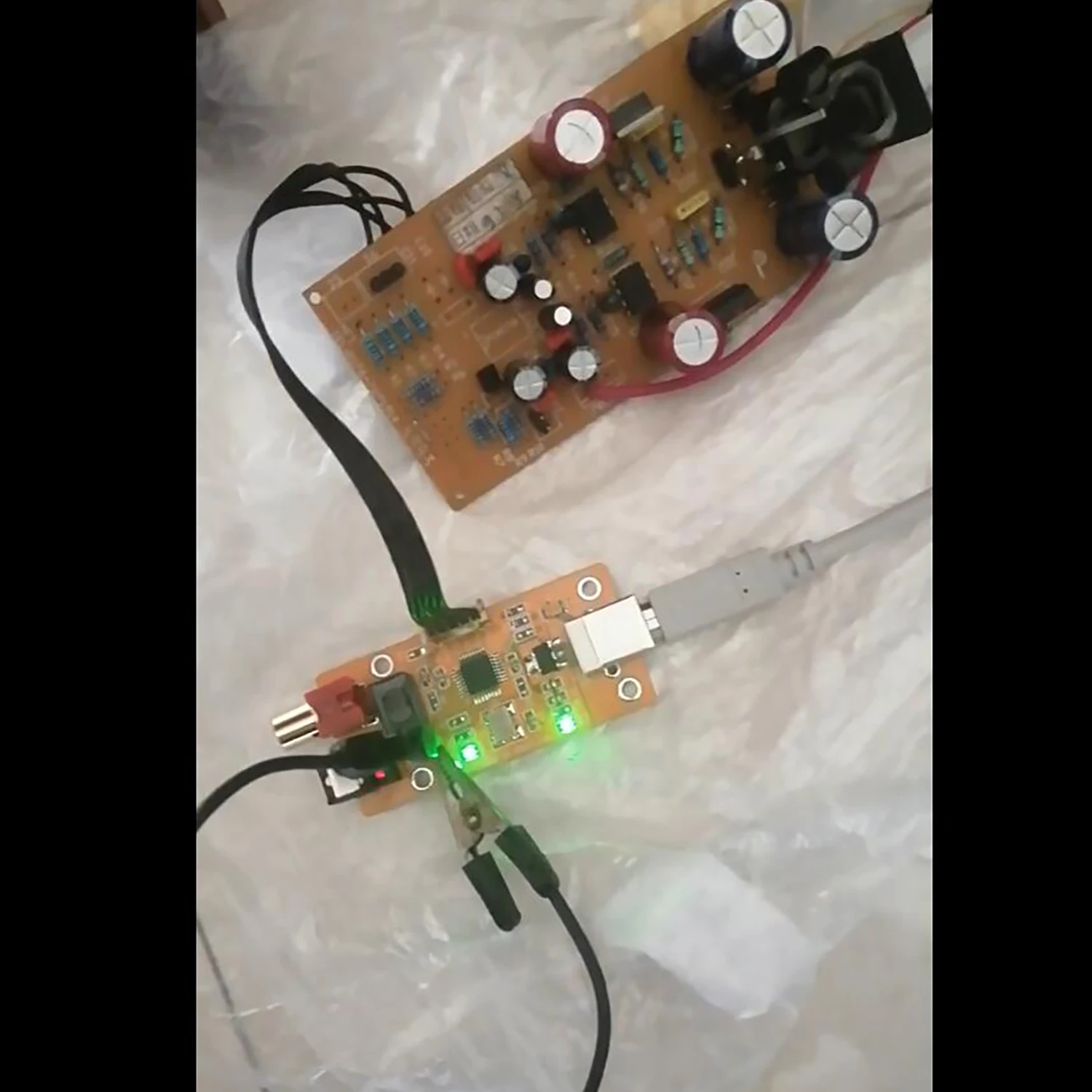 USB Sound Card USB To Coaxial Fiber I2S HIFI Decoder DAC Chip PCM2706 Board PC OR Phone OTG Audio Power Amplifier Super PCM2704