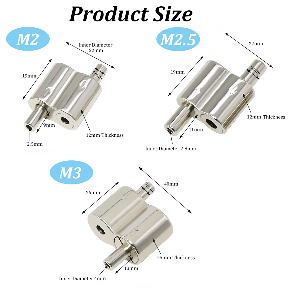 Two Way Self-Locking Wire Rope Clips Double Hole Adjustable Cable Clamp for 1-3mm Wire Rope Tool-Free Telescopic Suspension Lock