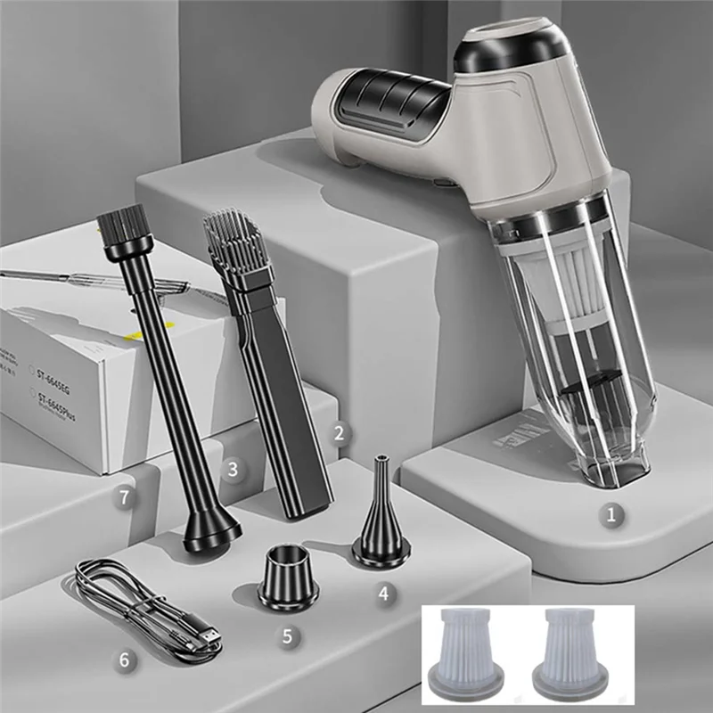 BAAJ-3-In-1 مكنسة كهربائية للسيارة روبوت تلقائي لاسلكي آلة تنظيف قوية اكسسوارات السيارات الأجهزة المنزلية قوية #3