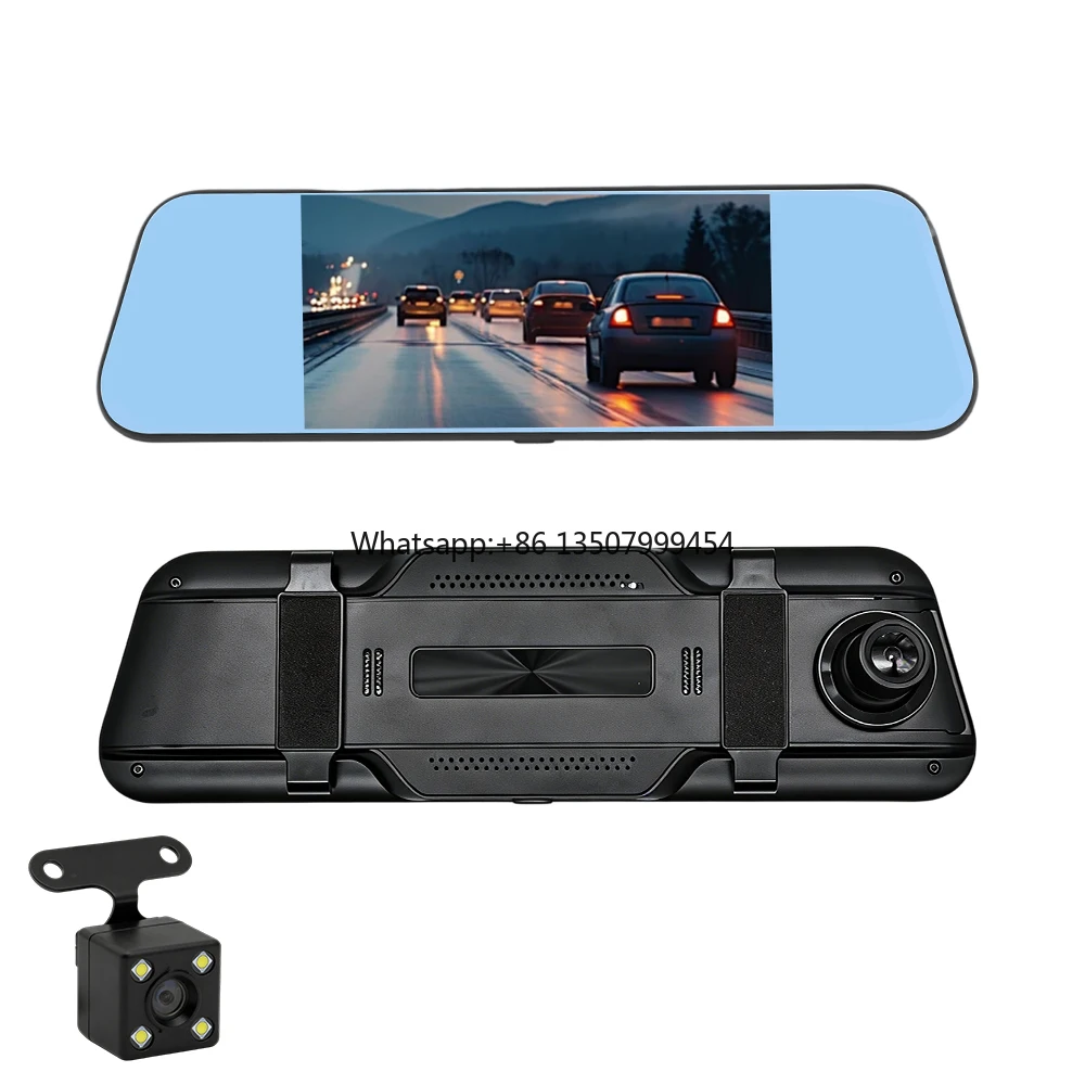 K222 5.5 Inch 1080P HD Dash Cam with Mini Car Camera DVR Night Vision G-Sensor