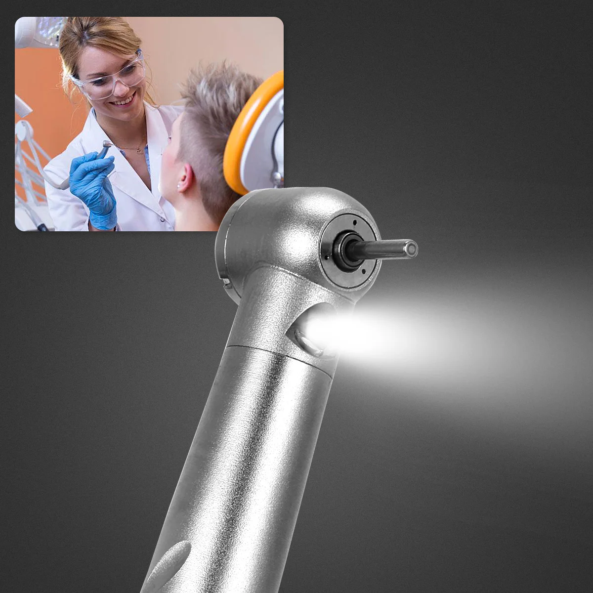 JOY DENTAL E-generator LED szybka prostnica standardowym przyciskiem 3-kierunkowy Spray wodny 2/4 otworów