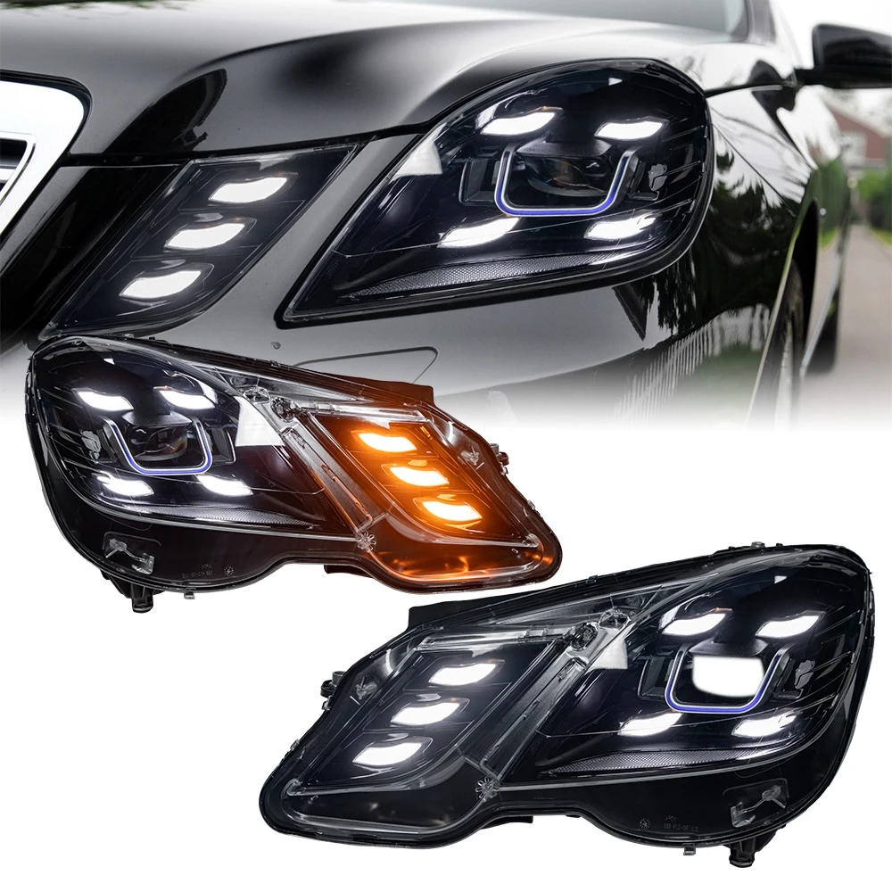 

2PCS W212 Car Head Lamps for Benz E Class W212 E200 E260 E300 LED Headlight 2010-2013 W212 Upgrade to Laser Headlamp pnp