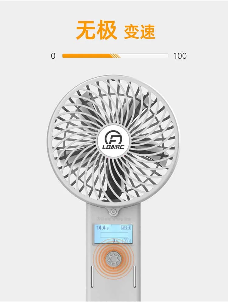 F1 Handheld Fan Powerful Fan Portable Fan for Model Aircraft Cooling Dehumidifying Blowing Dus 2S-6S Battery