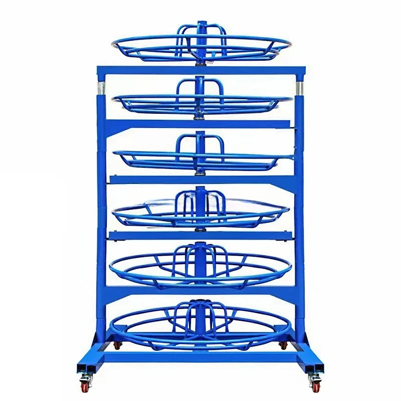 High quality multi-structure strong support hydraulic rubber hose reel storage rack