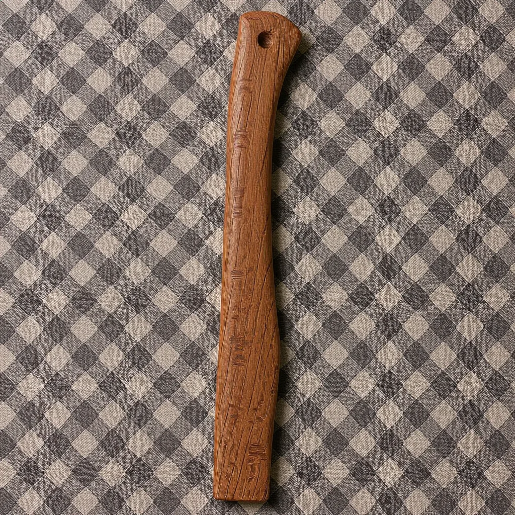 

27cm Carbonized Qiangang Wood Axe Handle Replacement Tiger Head Design Ergonomic Grip Durable Woodworking Tool