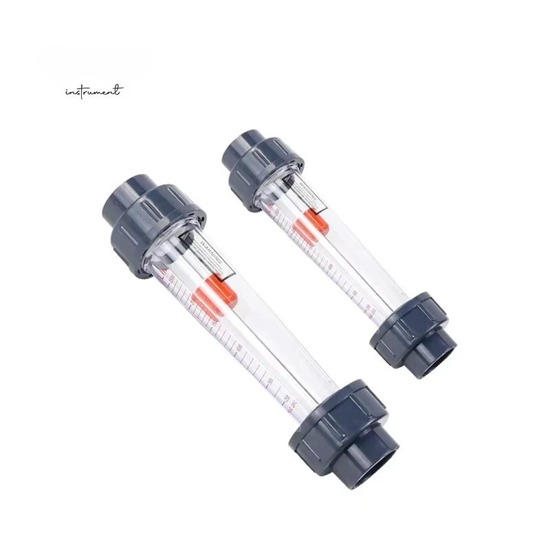 

LZS-15D LZSS-50 Plastic Float Rotameter Flowmeter Cheap 16-60 L/h Gas/Liquid Acrylic Panel Flow Meter for Sale