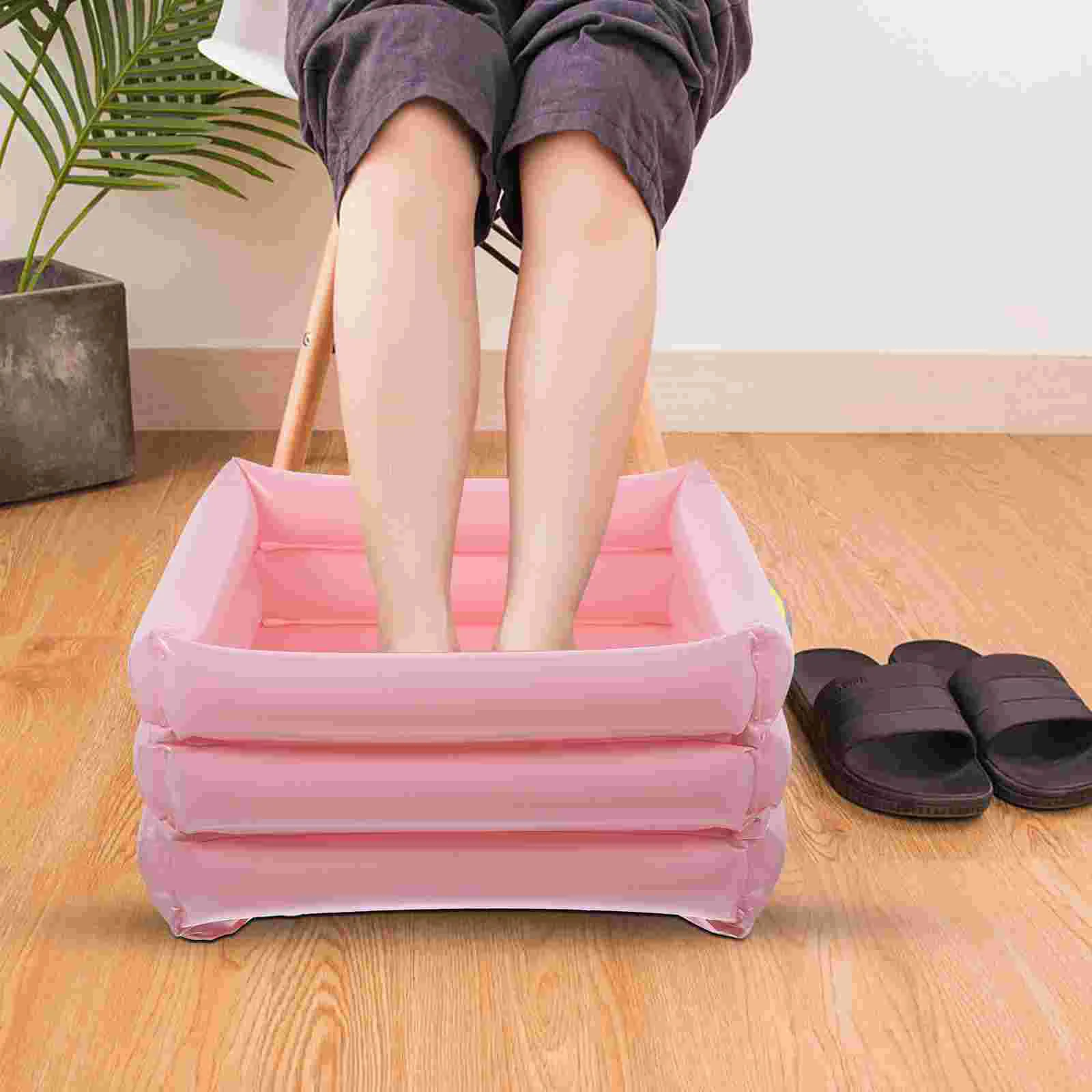

Inflatable Cleaning Sink Foot Container Outdoor PVC Basin Portable Body Washing