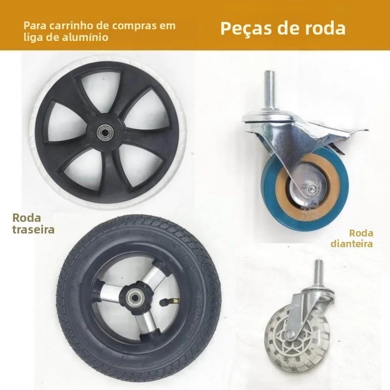 aluminum-alloy-shopping-cart-wheel-accessories-stainless-steel-silent-large-wheel-double-bearing-wear-resistant-wheel-for-stairs