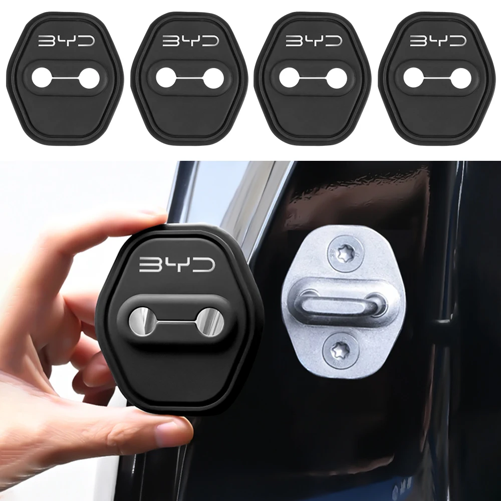 For BYD Sealion 7 Seal Song plus Seagull Dolphin Sealion Mute Silicone Door Lock Buckle Car Door Anti-collision Protective Cover