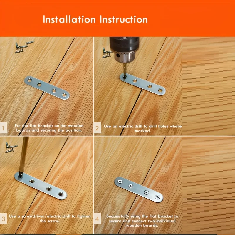 20-teilige Winkelhalterungen aus Edelstahl, 78 mm rechtwinklige Möbelverbinder, langlebige Industrie-Hardware für sichere Befestigung – Detail 4
