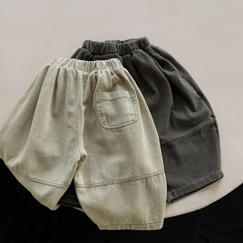Kinderhosen für Frühling und Herbst, neue, lässige, lockere Jungenhosen mit weitem Bein, Haremshosen, 1-7 Jahre, Kinderhosen, Jungenkleidung – Detail 7